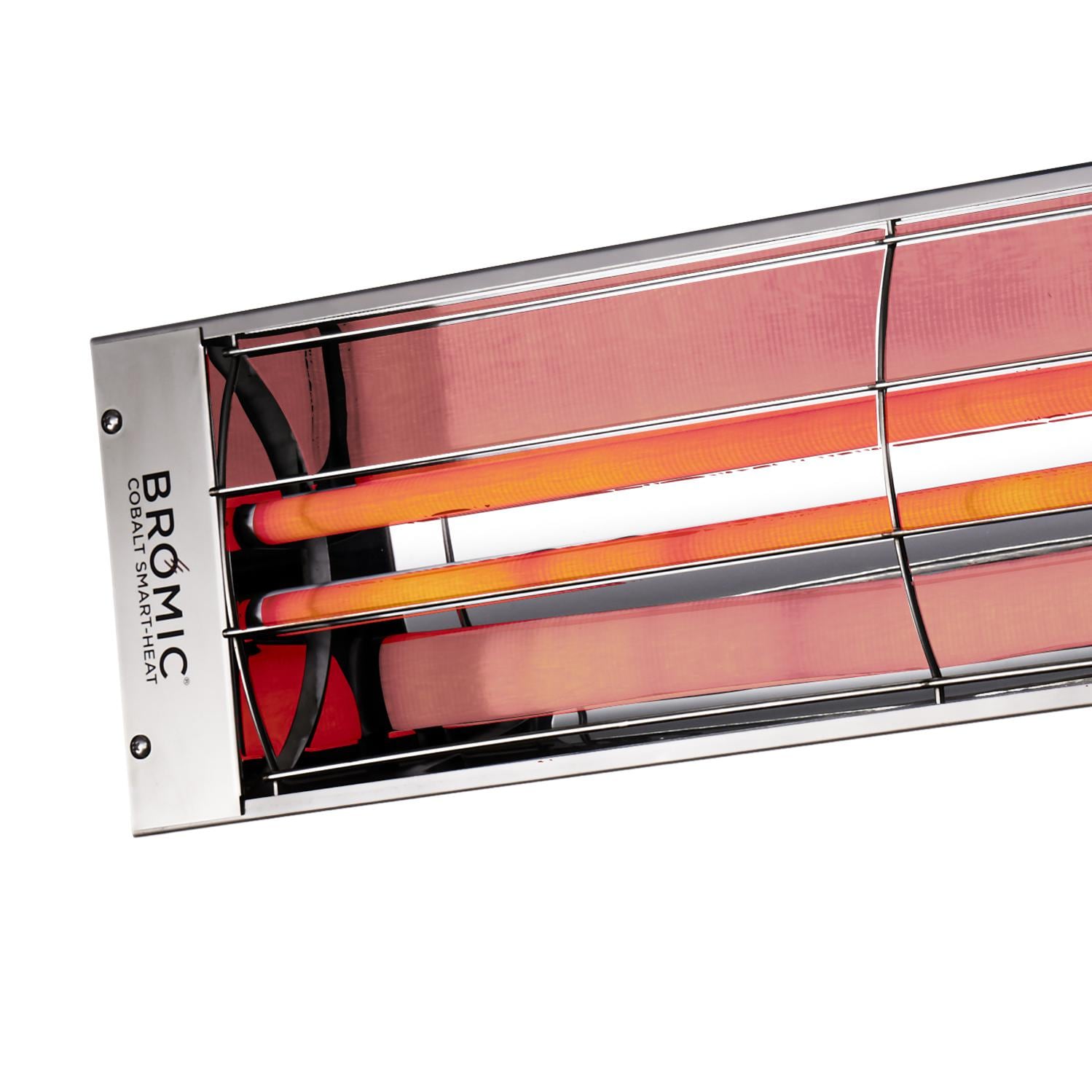 Bromic Heating Cobalt Smart Heat 44 Inch 4000W Dual Element 208V Electric Infrared Heater   Stainless Steel