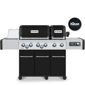 Broil King Regal Q 690 Pro IR 6 Burner Freestanding Gas Grill with Rear Rotisserie Burner and Infrared Searing Side Burner 01350