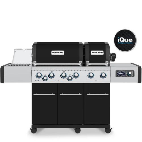 Broil King Regal Q 690 Pro IR 6 Burner Freestanding Propane Gas Grill with Rear Rotisserie Burner and Infrared Searing Side Burner