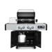 Broil King Regal Q 490 Pro IR 4 Burner Freestanding Natural Gas Grill with Rear Rotisserie Burner and Infrared Searing Side Burner