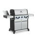 Broil King Baron S 590 Pro IR 5 Burner Freestanding Propane Gas Grill with Rear Rotisserie Burner and Infrared Searing Side Burner