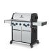 Broil King Baron S 590 Pro IR 5 Burner Freestanding Propane Gas Grill with Rear Rotisserie Burner and Infrared Searing Side Burner
