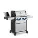 Broil King Baron S 490 Pro IR 4 Burner Freestanding Propane Gas Grill with Rear Rotisserie Burner and Infrared Searing Side Burner