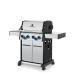 Broil King Baron S 490 Pro IR 4 Burner Freestanding Natural Gas Grill with Rear Rotisserie Burner and Infrared Searing Side Burner