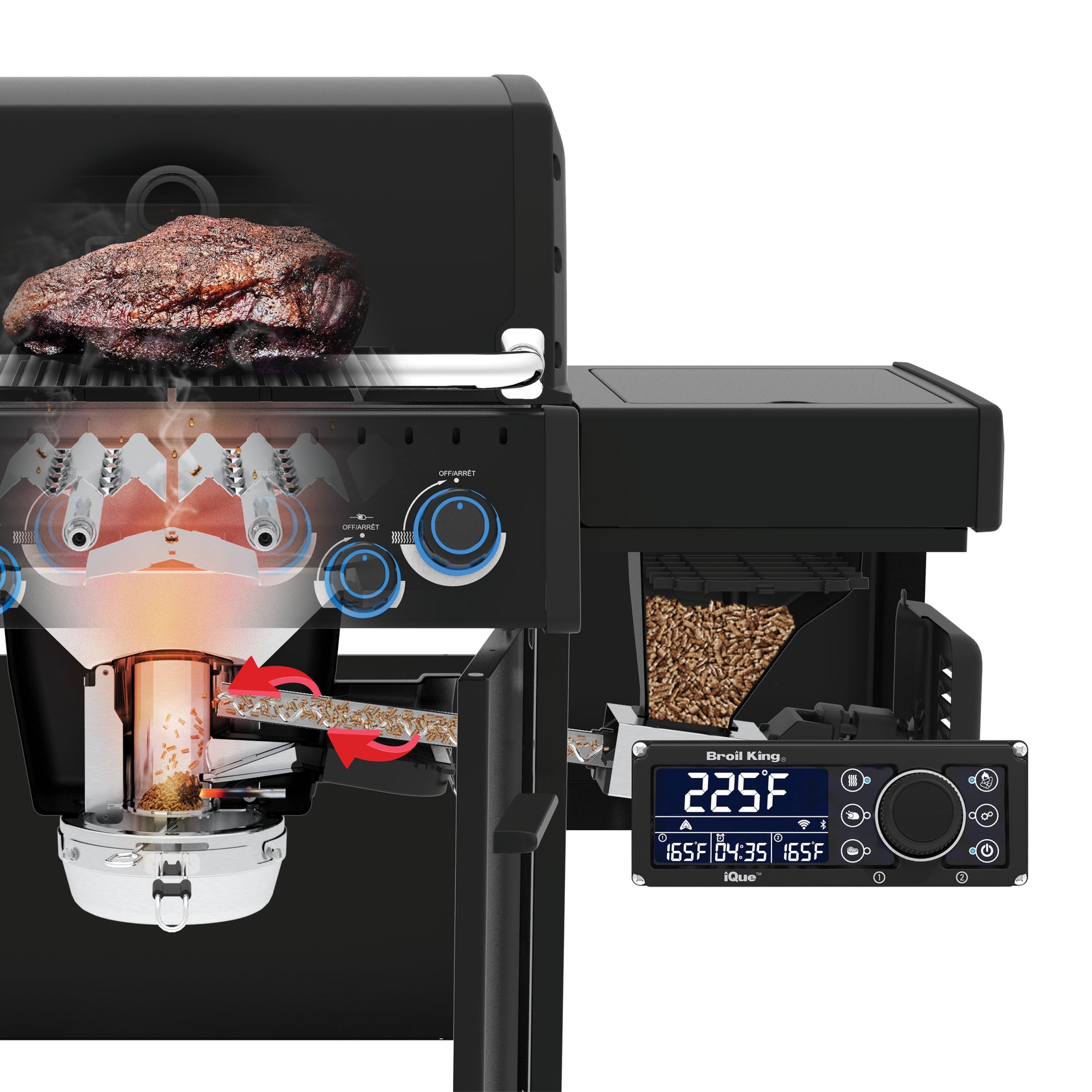 Broil King Baron 500 Pellet Conversion Kit for 5 Burner Gas Grills