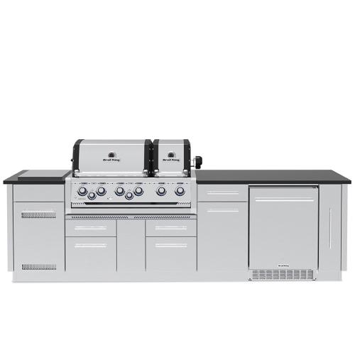 Broil King Imperial S 690iF 6 Burner Natural Gas Grill BBQ Island with Rotisserie  and  Side Burner