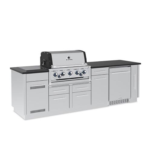 Broil King Imperial S 590iF 5 Burner Propane Gas Grill BBQ Island with Rotisserie  and  Side Burner