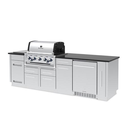 Broil King Imperial S 590iF 5 Burner Natural Gas Grill BBQ Island with Rotisserie  and  Side Burner