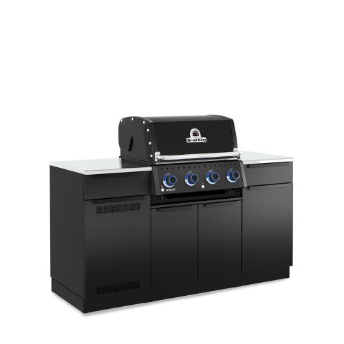 Broil King Baron Shadow 420i 4 Burner Natural Gas Grill BBQ Island