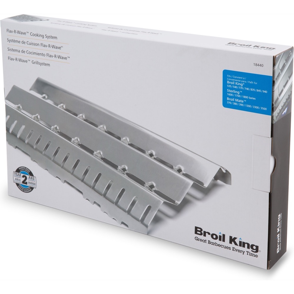 Broil King Medium Stainless Steel Flav R Wave Flame Tamer for 40000  and  44000 BTU Gas Grills