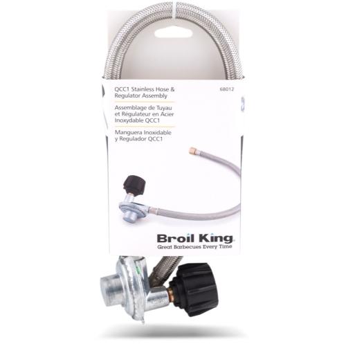 Broil King Braided Stainless QCC1 Hose And Regulator