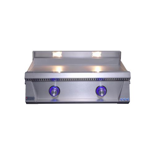  Countertop Natural Gas Commercial Style Flat Top Griddle   3mm Plate