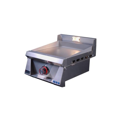 Le Griddle Pro Series 16 Inch 1 Burner Freestanding Natural Gas Commercial Style Flat Top Griddle with Stainless Steel Cart   3mm Plate