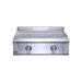 Le Griddle Pro Series 30 Inch 2 Burner Freestanding Natural Gas Commercial Style Flat Top Griddle with Stainless Steel Cart   6mm Plate