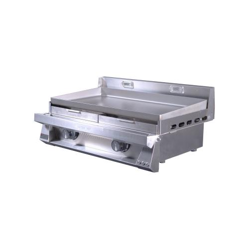 Le Griddle Pro Series 30 Inch 2 Burner Freestanding Natural Gas Commercial Style Flat Top Griddle with Stainless Steel Cart   6mm Plate