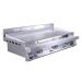 Le Griddle Pro Series 41 Inch 3 Burner Freestanding Natural Gas Commercial Style Flat Top Griddle with Stainless Steel Cart   3mm Plate