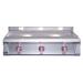 Le Griddle Pro Series 41 Inch 3 Burner Freestanding Natural Gas Commercial Style Flat Top Griddle with Stainless Steel Cart   6mm Plate