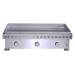 Le Griddle Commercial Series 41 Inch 3 Burner Freestanding Natural Gas Commercial Style Flat Top Griddle with Stainless Steel Cart   6mm Plate