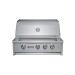 RCS Cutlass Elite 30 Inch 3 Burner Built In Propane Gas Grill with Rear Infrared Burner Smoker Box  and  Color Changing LED Lighting