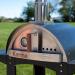 WPPO Karma 25 Inch Freestanding Wood Fired Pizza Oven with Black Cart   Black