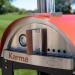 WPPO Karma 25 Inch Freestanding Wood Fired Pizza Oven with Black Cart   Orange