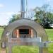 WPPO Karma 32 Inch Freestanding Stainless Steel Wood Fired Pizza Oven with Stainless Steel Cart