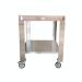 WPPO Stainless Steel Cart for Karma 42 Inch Wood Fired Pizza Oven