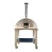 WPPO Karma 42 Inch Freestanding Stainless Steel Wood Fired Pizza Oven with Stainless Steel Cart