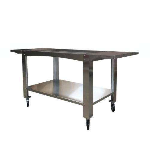 WPPO Stainless Steel Cart for Karma 55 Inch Wood Fired Pizza Oven