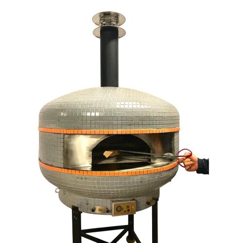 WPPO Lava 28 Inch Professional Digital Wood Fired Oven with Convection Fan