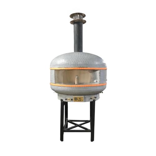 WPPO Lava 40 Inch Professional Digital Wood Fired Oven with Convection Fan