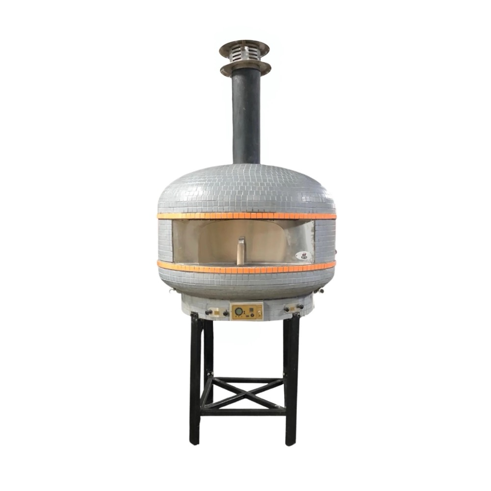 WPPO Lava 40 Inch Professional Digital Wood Fired Oven with Convection Fan