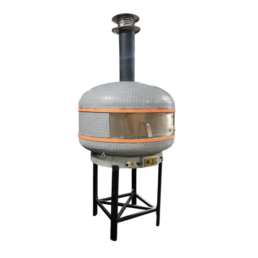 WPPO Lava 40 Inch Professional Digital Wood Fired Oven with Convection Fan