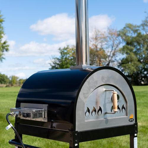 Wood Fired Pizza Oven   Black