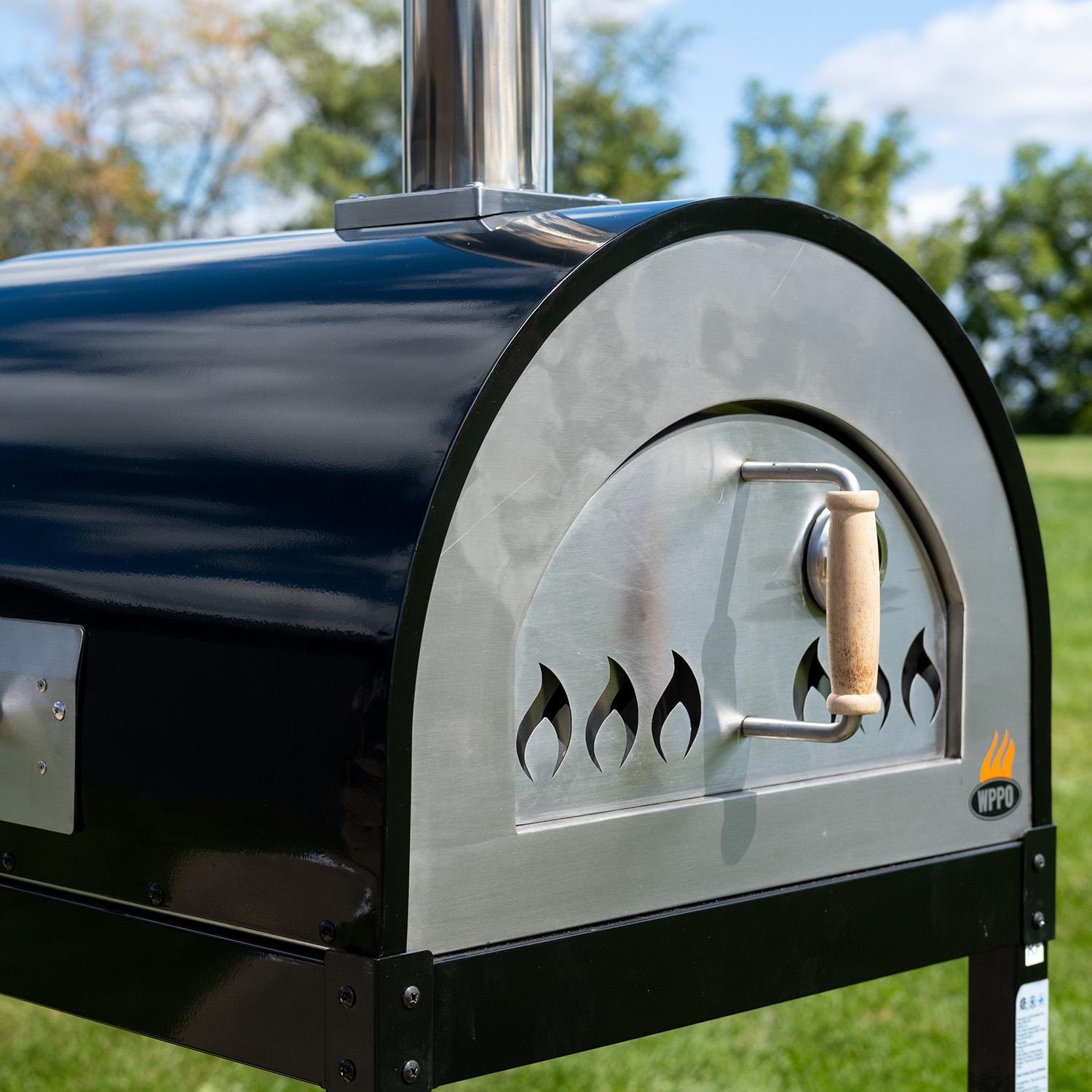 Wood Fired Pizza Oven   Black