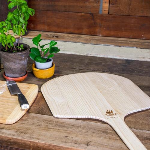 WPPO 14 X 24 Square New Zealand Wooden Pizza Peel   Set of 2