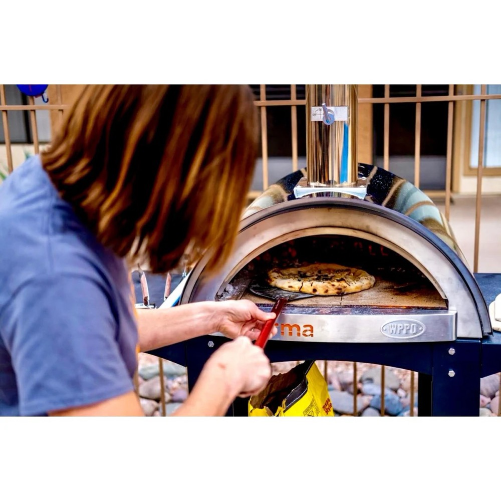 WPPO 7 Inch Round Pro Turning Pizza Peel With Break Down Handle