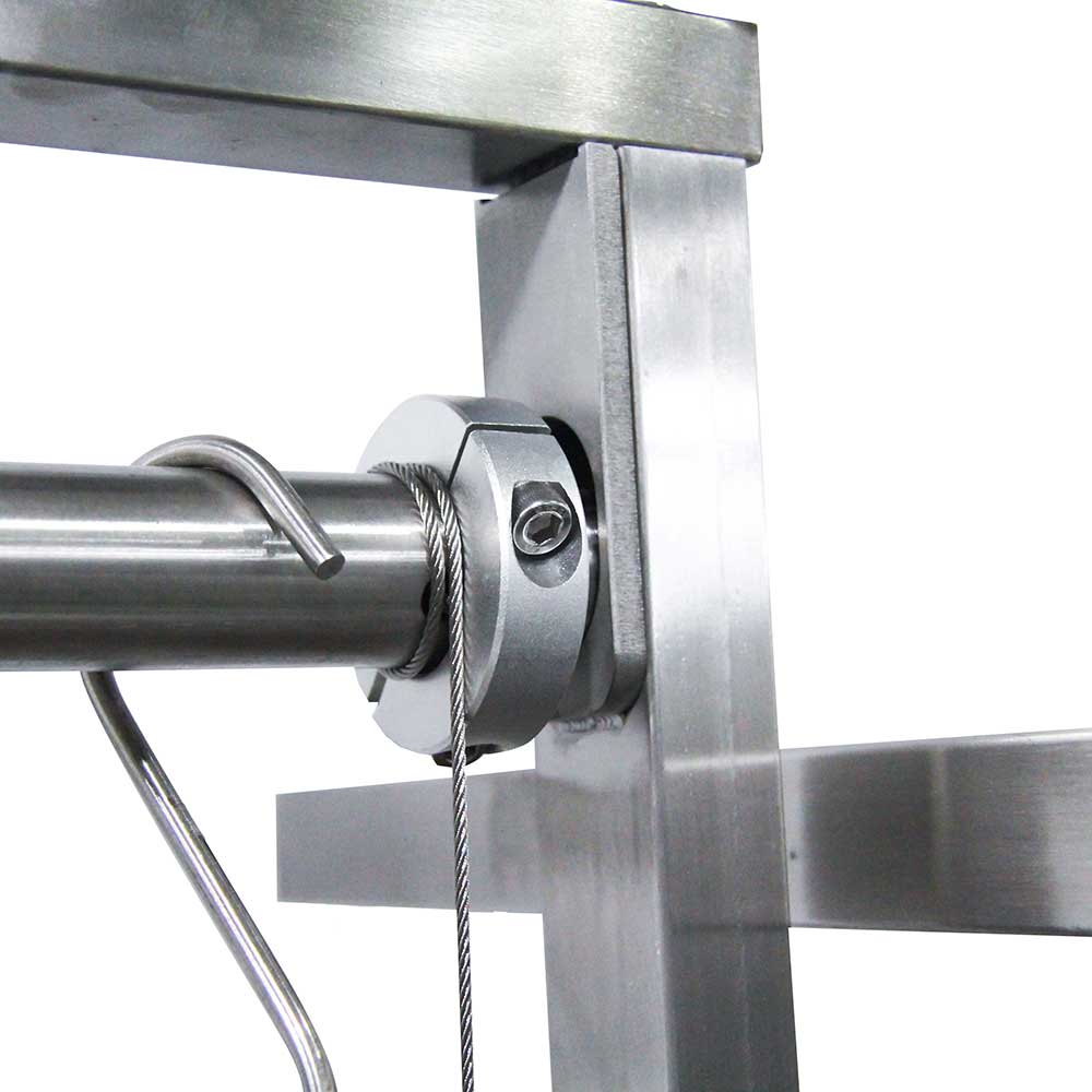 Tagwood BBQ 50 Inch Built In Stainless Steel Santa Maria Argentine Charcoal Grill   Partially Assembled