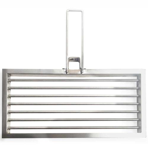 Tagwood BBQ 50 Inch Built In Stainless Steel Santa Maria Argentine Charcoal Grill   Partially Assembled