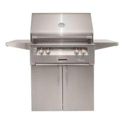 Alfresco Grills ALXE 30 Inch 2 Burner Freestanding Natural Gas Grill with Rear Infrared Burner Stainless Steel ALXE 30C NG250