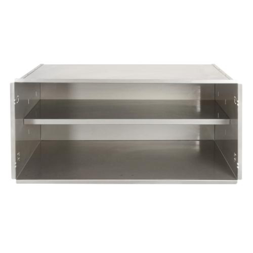 Alfresco Grills 30 Inch Stainless Steel Double Island Door Enclosure with Shelf