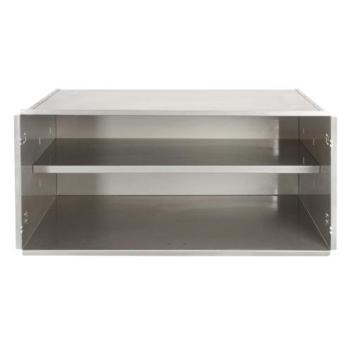 Alfresco Grills 36 Inch Stainless Steel Double Island Door Enclosure with Shelf