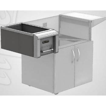 Alfresco Grills 14 Inch Cart Mounted Food Warmer AXEFWC350