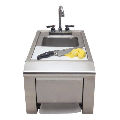 Alfresco Grills 14 Inch Built In Prep and Hand Wash Sink