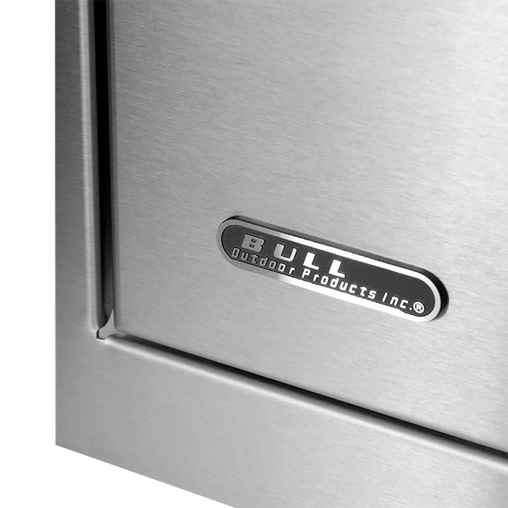 Bull BBQ 18 Inch Stainless Steel Left Hinge Vertical Single Access Door with Paper Towel Holder