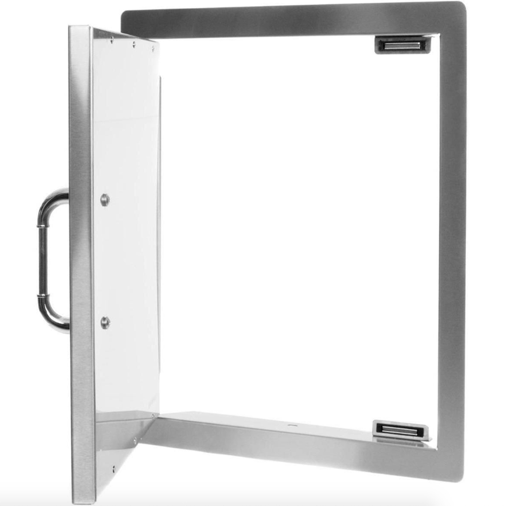 Bull BBQ 18 Inch Stainless Steel Left Hinge Vertical Single Access Door with Paper Towel Holder