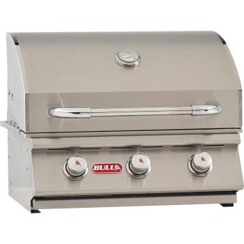 Bull BBQ Steer 25 Inch 3 Burner Built In Natural Gas Grill 69009 Angle Right350