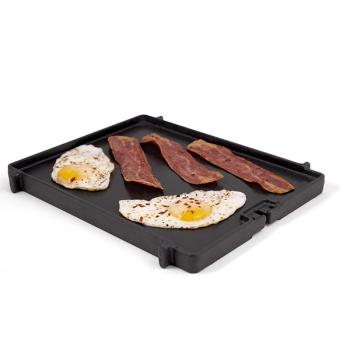 Broil King Exact Fit Cast Iron Dual Purpose Griddle Fits Broil King Gas Side Burners BK 11250 propped 01350