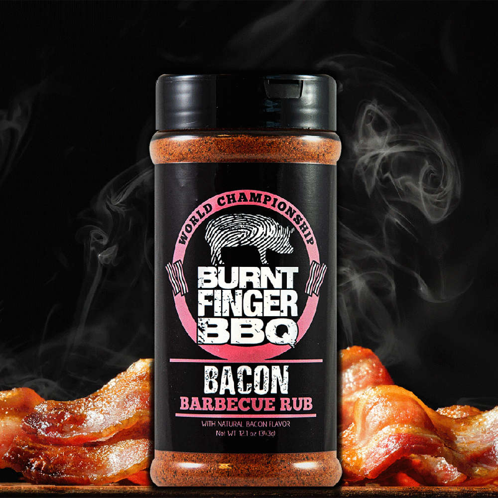 Burnt Finger BBQ Bacon BBQ Seasoning Dry BBQ Rub 12.1 Oz