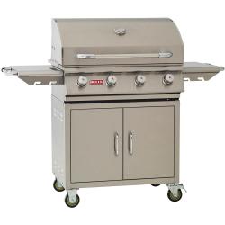 Bull BBQ Outlaw 30 Inch 4 Burner Freestanding Propane Gas Grill 26001 Left Angle250